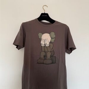 UT Uniqlo x KAWS Japan USA Brown Gray T-Shirt with Graphic Design